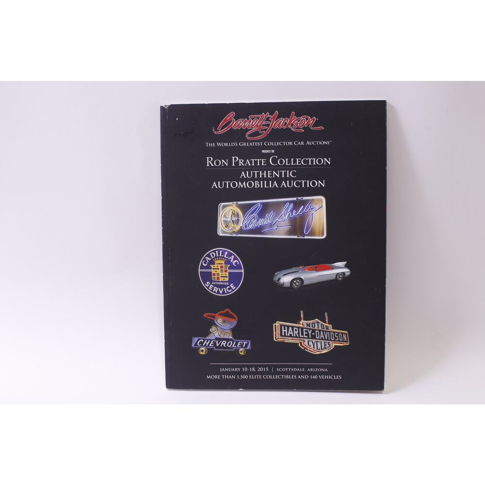 Barrett-Jackson Auction, Ron Prate, Automobilia, Catalog, ~ 251016-WH 1378